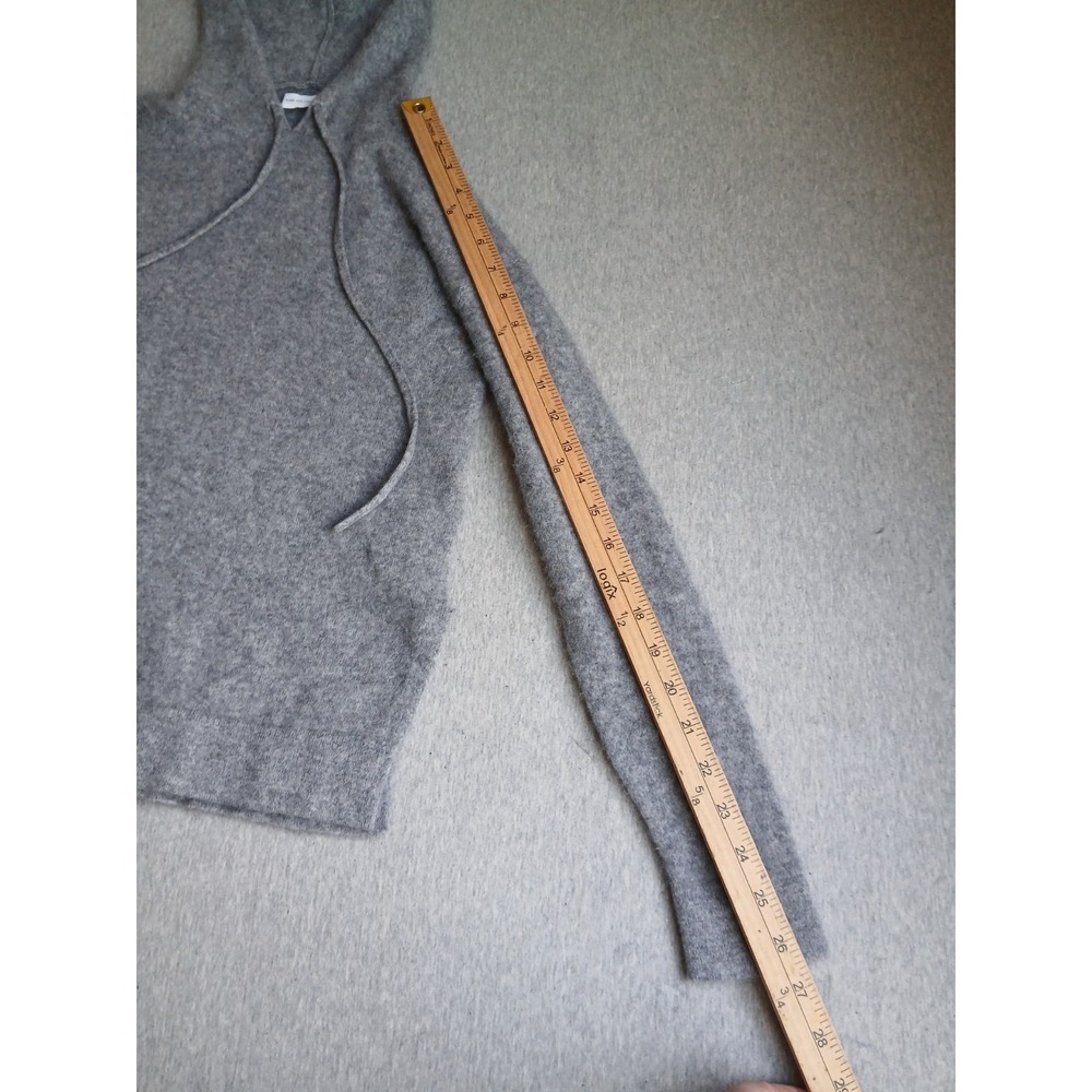 Made For Italic Sweater Medium Hoodie 100 Cashmere Italian Lagenlook Grey Luxe - Picture 7 of 12